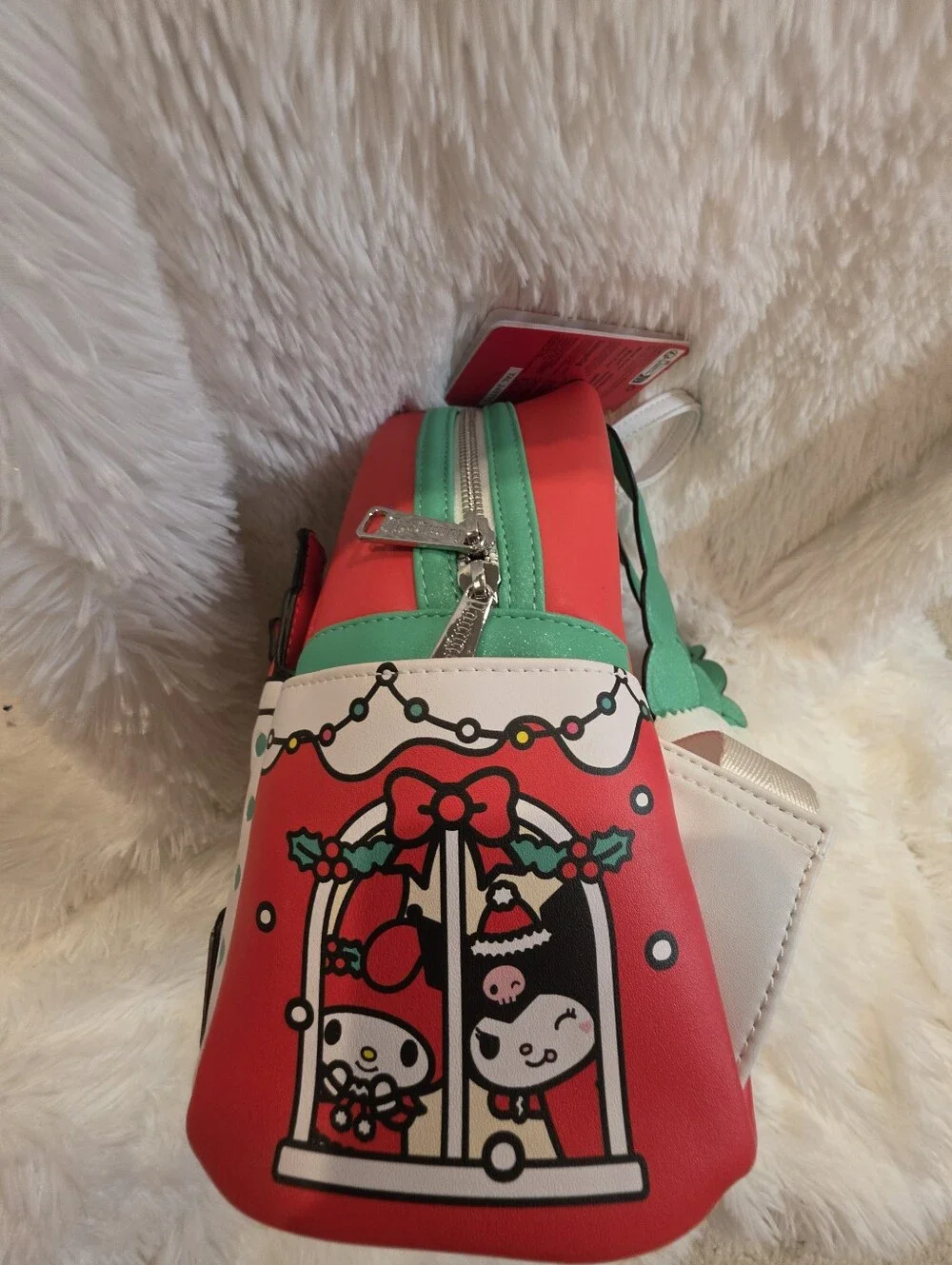 Loungefly Sanrio Hello Kitty & Friends Christmas Wreath Mini Backpack & Wallet